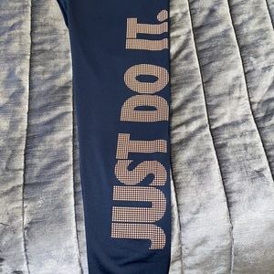 Navy Blue Nike Leggings